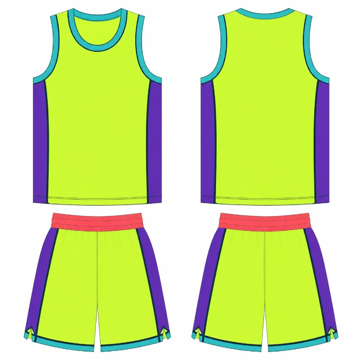 Basketball 09 Lime Violet Reversible design