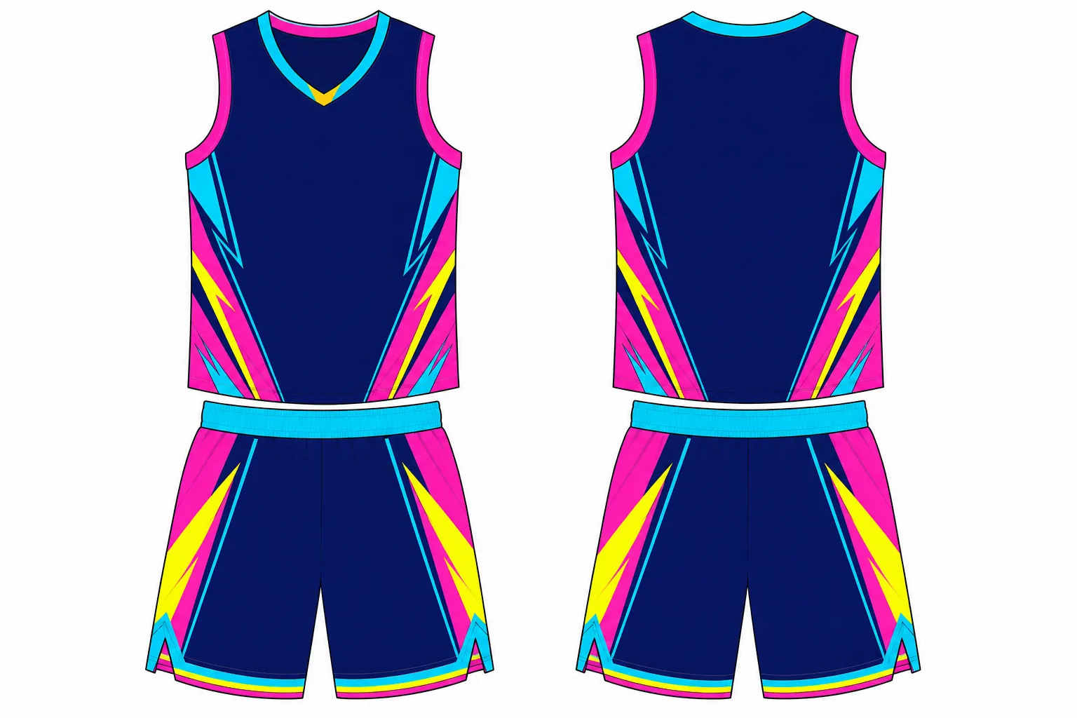 Neon Court Slash design