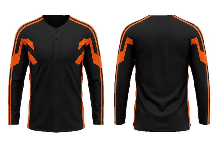 Angular geometry Retro shoulder stripe design
