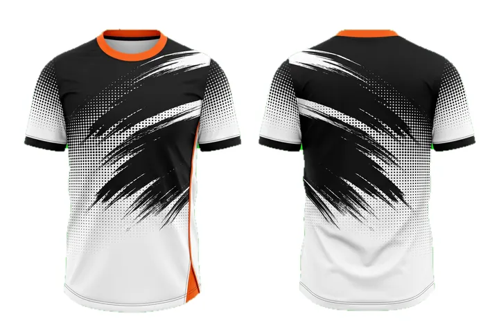 Brush stroke Halftone fade design