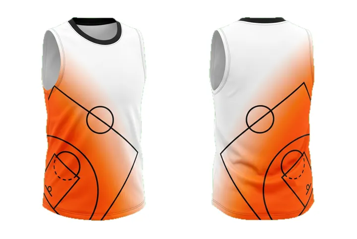 Court lines Diagonal fade design