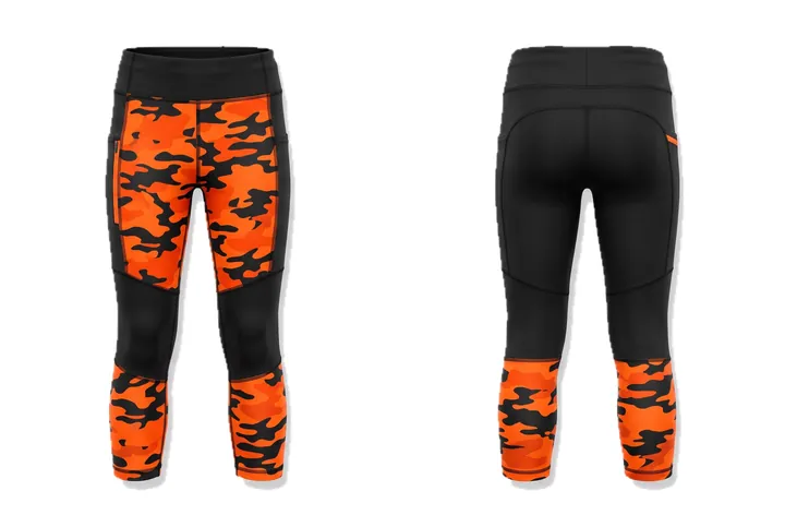 Camo Colour-blocked leg design