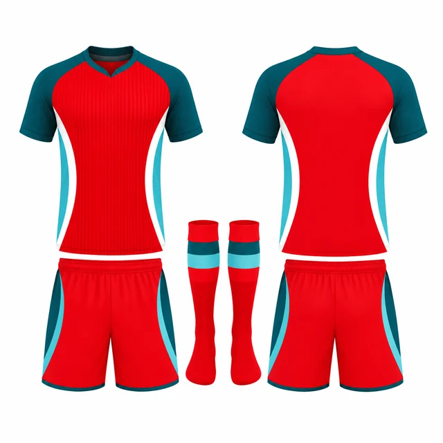 Red Teal Compression Arc design