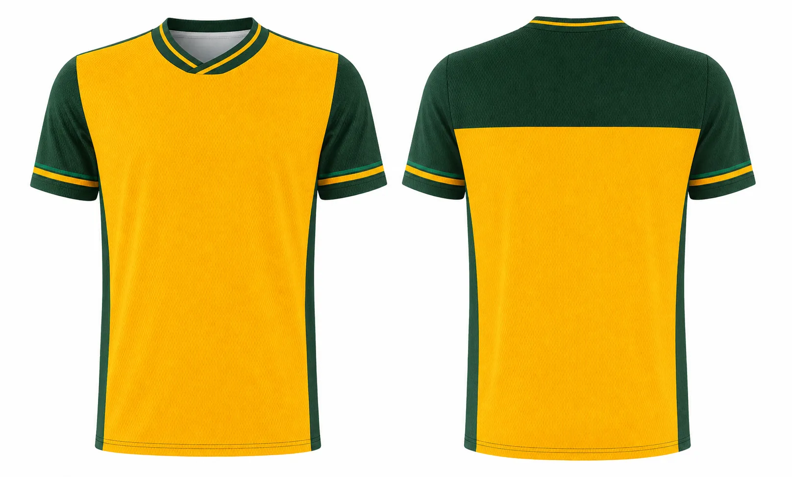 Gold Green Gaelic design