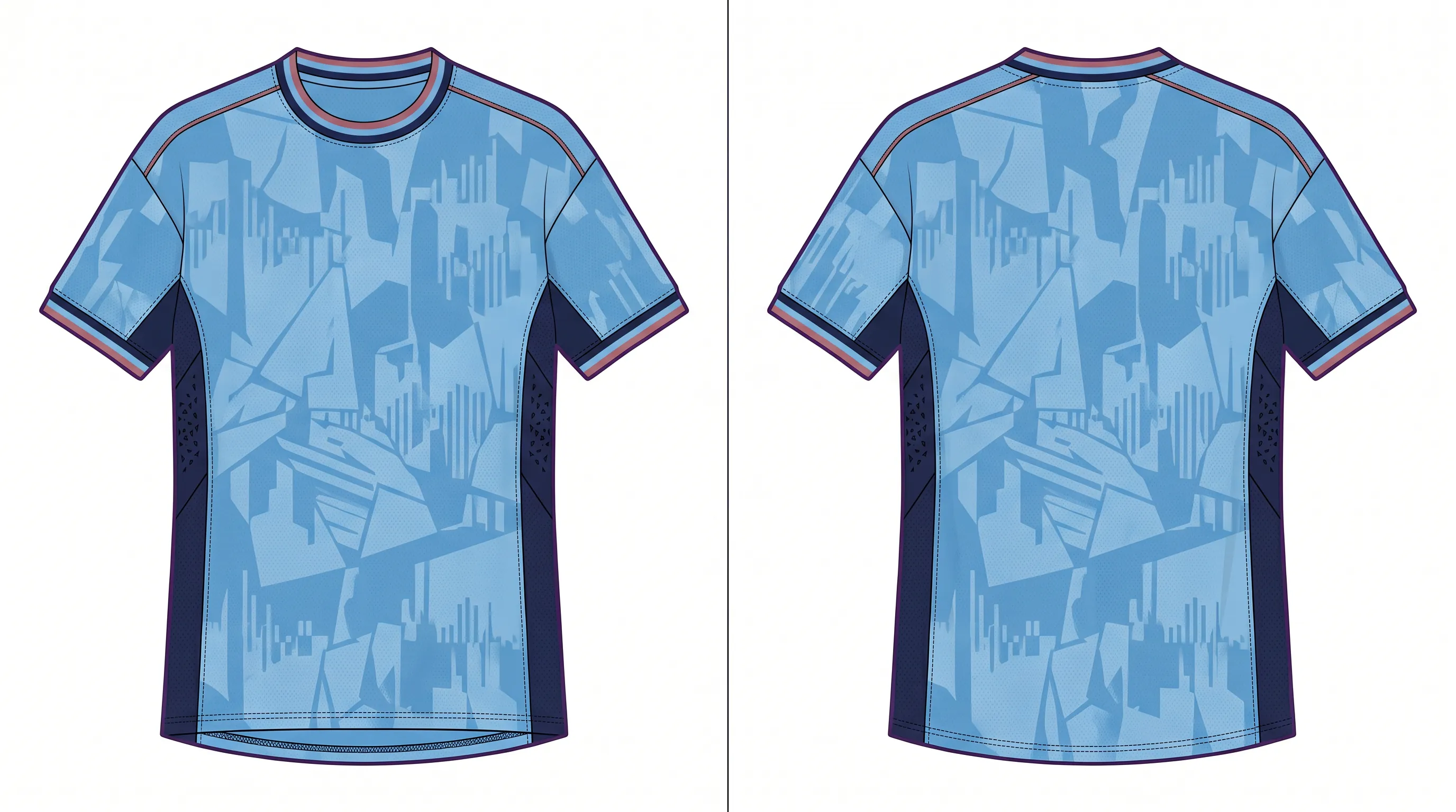 Skyline Blue Soccer design