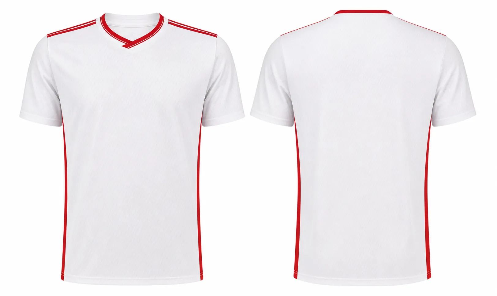 White Red Gaelic V-Neck design