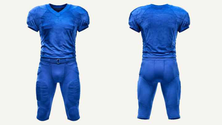 American-football Jersey — Cobalt HSL Master Tonal Wave Wash design