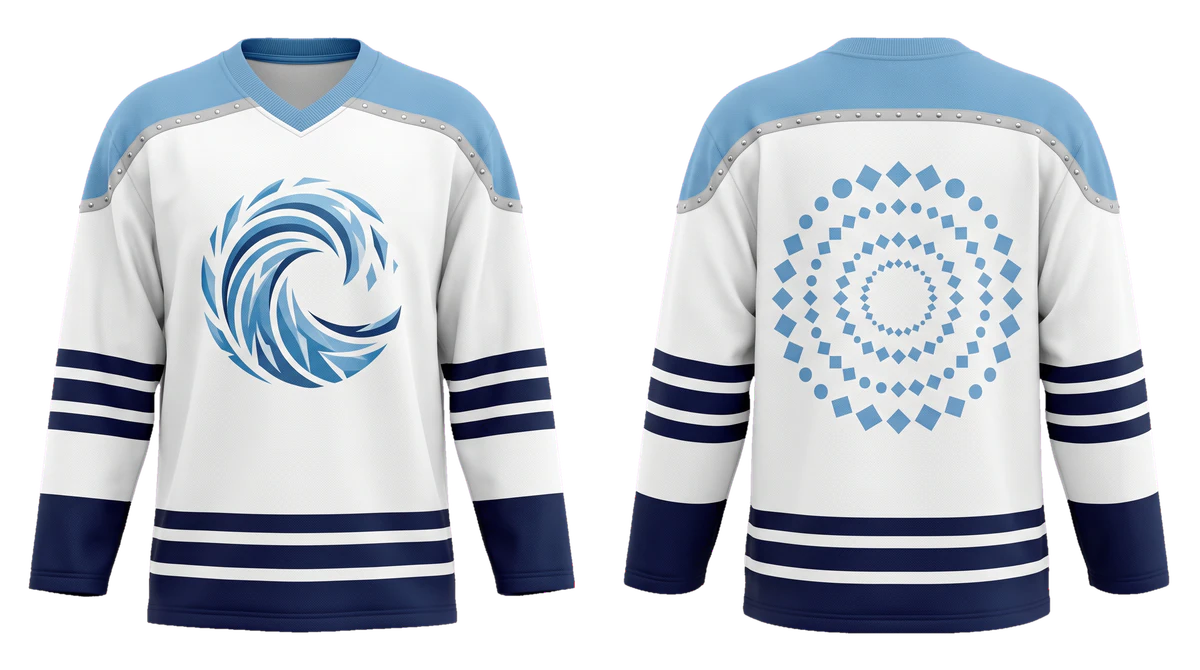 Arctic Wave Hockey Fan Jersey design