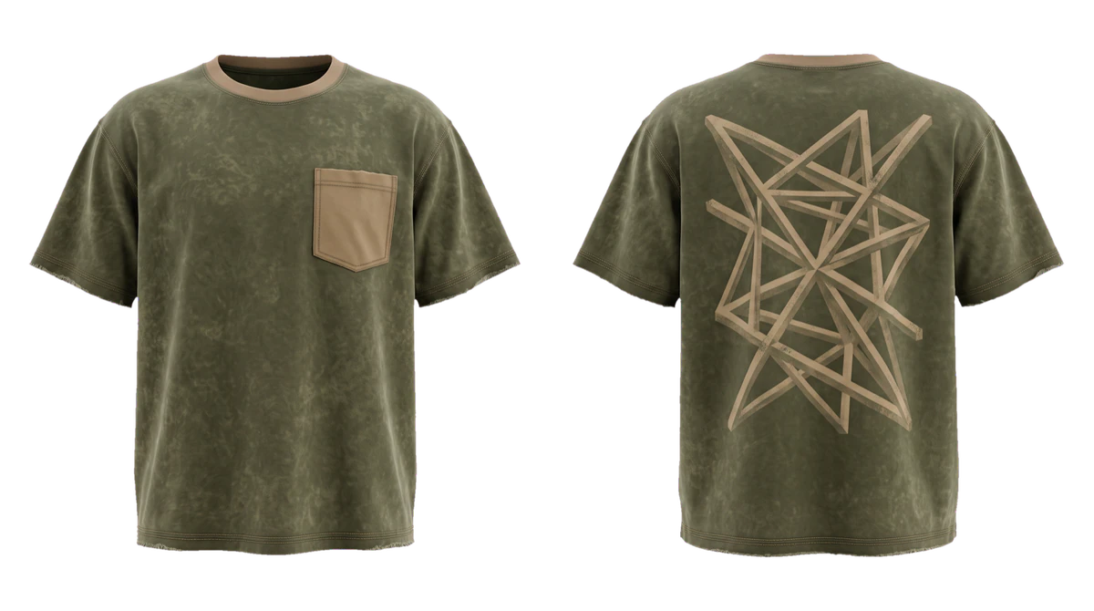 Army Drab Scaffold Pocket T-shirt design
