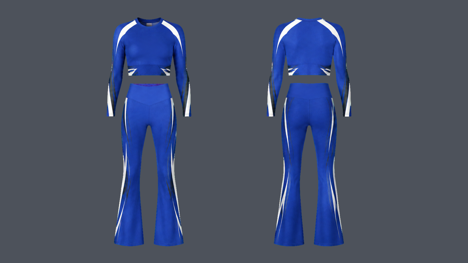 Flow Flare Set — Cobalt design