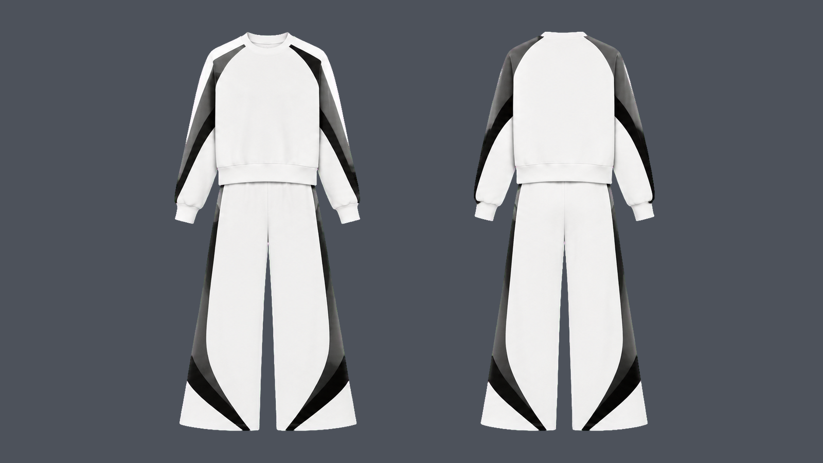 Metro Wide-Leg Set — True white design