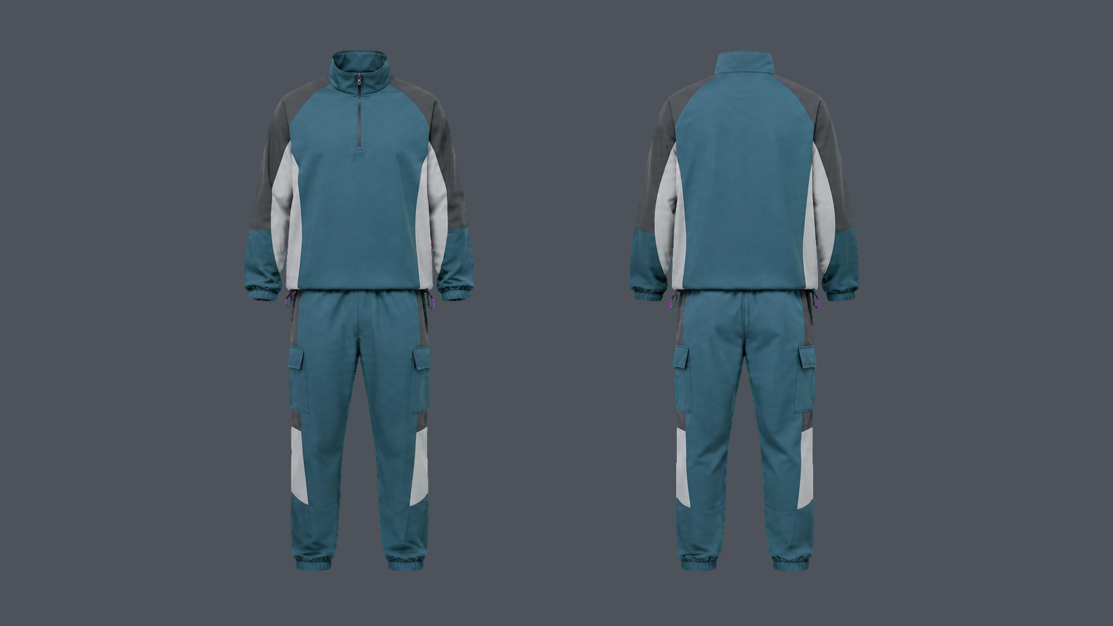 Summit Layer Set — Petrol blue design