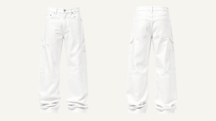 Baggy Jeans — True White Garment Dyed design