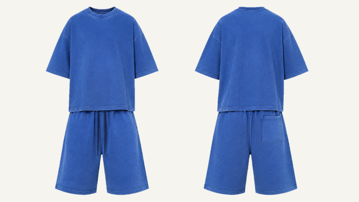 Baggy Sweat Shorts — Cobalt HSL Master Pigment Dyed design