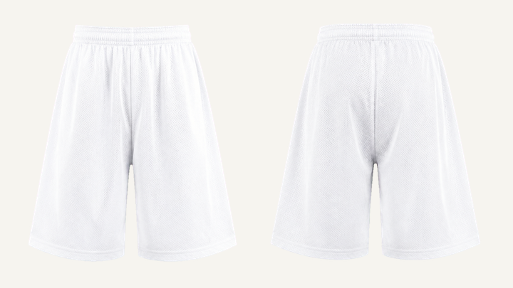 Baggy Sweat Shorts — True White Enzyme Soft Wash design