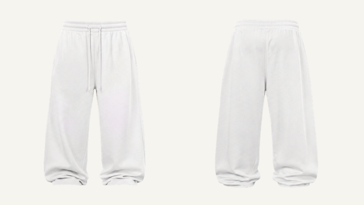 Baggy Sweatpants — True White Enzyme Soft Wash design