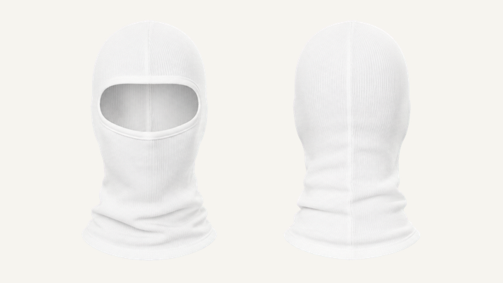 Balaclava — True White Clean Reactive Solid design