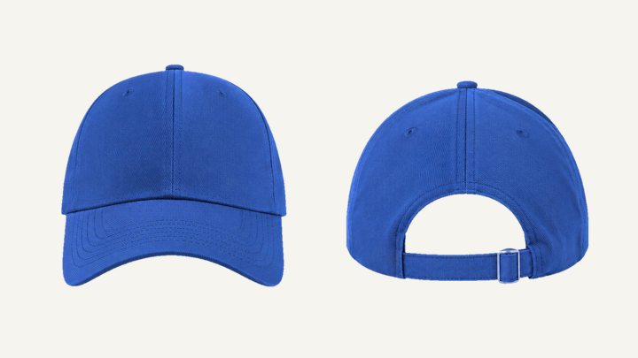 Baseball Cap — Cobalt HSL Master Matte Panel Wash design