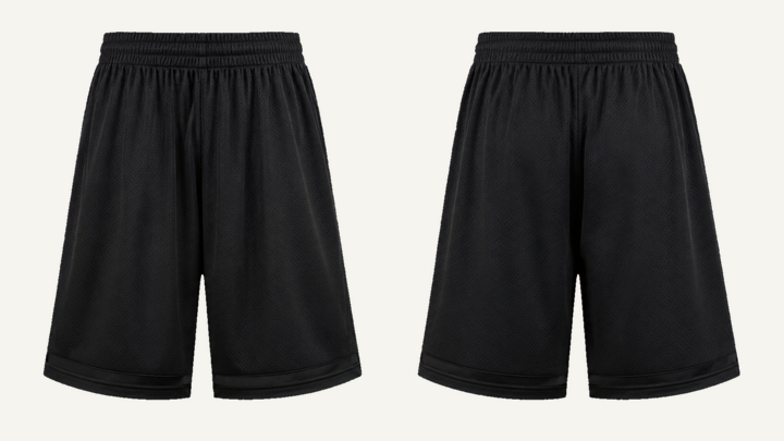 Basketball Shorts — True Black Overdyed design