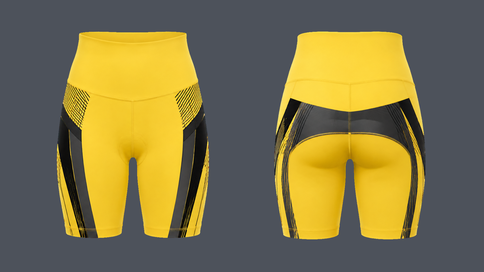 Orbit High-Waist 7 — Sun yellow design