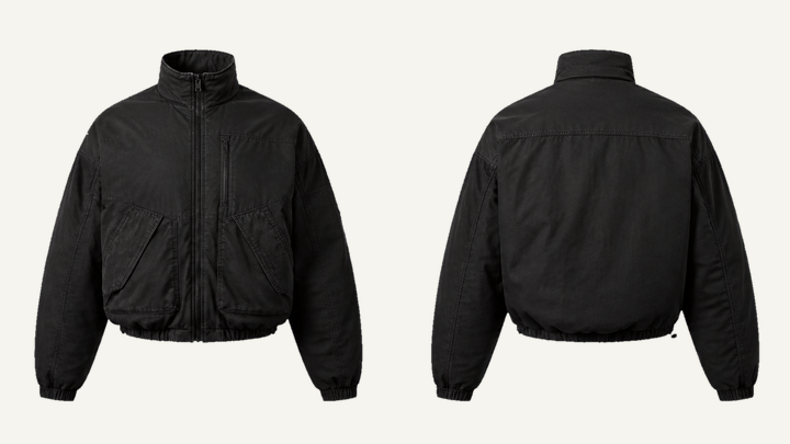 Bomber Jacket — True Black Stone Wash design