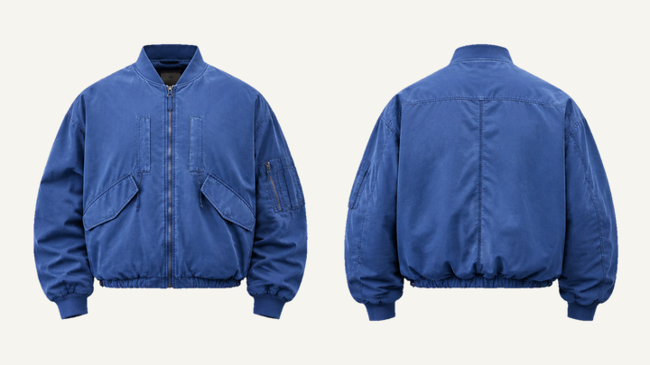 Bomber Jacket — Cobalt HSL Master Pigment Dyed design