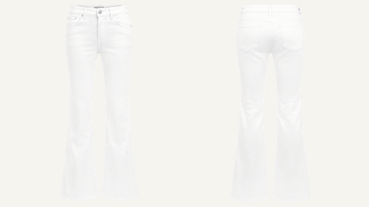 Bootcut Jeans — True White Clean Reactive Solid design