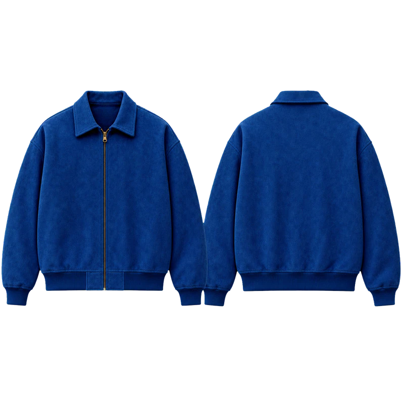 Brushed full-zip jacket design