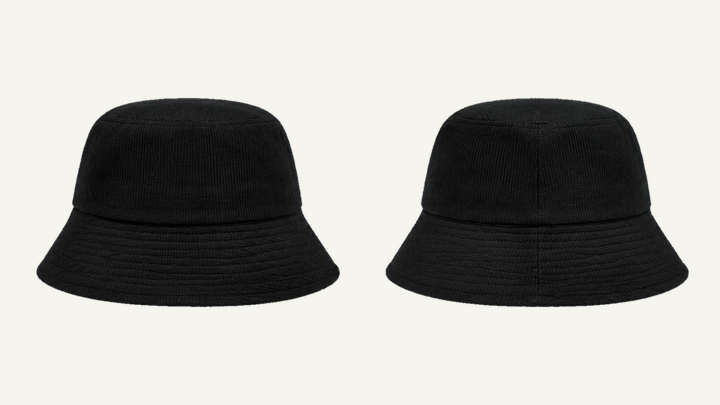 Bucket Hat — True Black Overdyed design