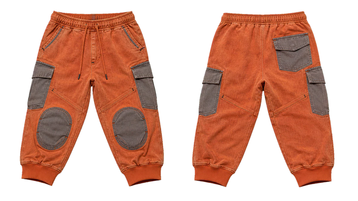 Burnt Orange Slate Utility Three-Quarter Joggers design