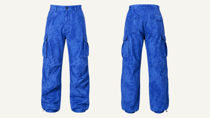 Cargo Pants — Cobalt HSL Master Tonal Crinkle Dye design