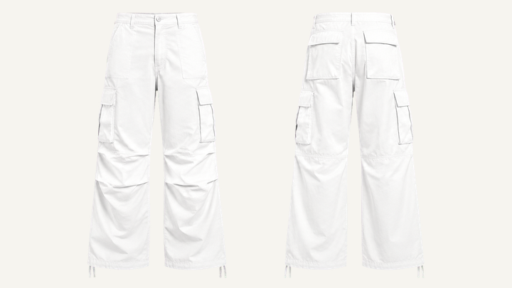Cargo Pants — True White Enzyme Soft Wash design