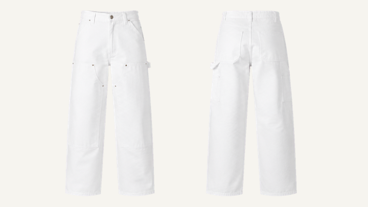 Carpenter Pants — True White Raw Denim Rinse design
