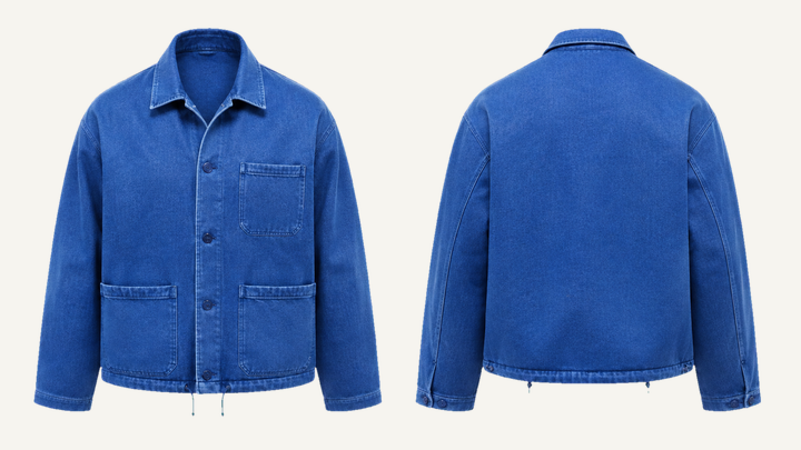 Chore Jacket — Cobalt HSL Master Denim Stone Wash design
