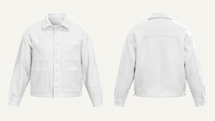 Chore Jacket — True White Enzyme Soft Wash design