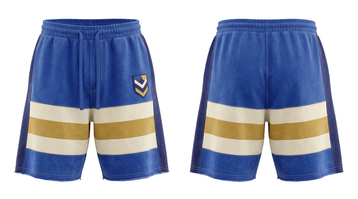Cobalt Rugby Stripe Shorts design