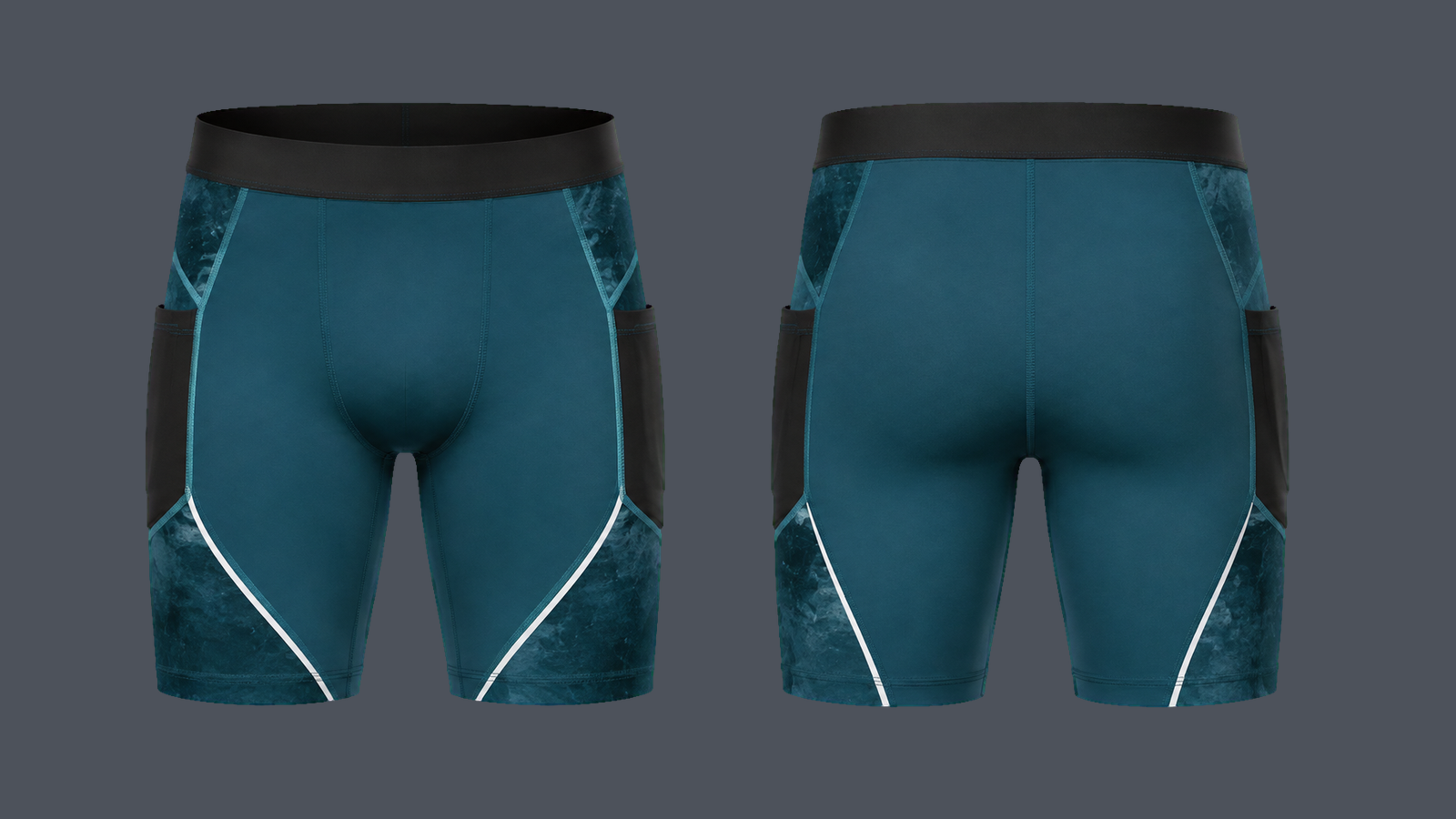 Motion Pocket 8 — Deep teal design