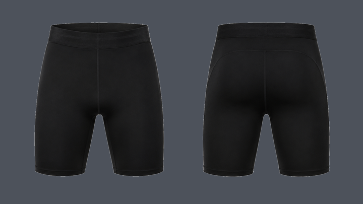 Compression Training Short — True Black design