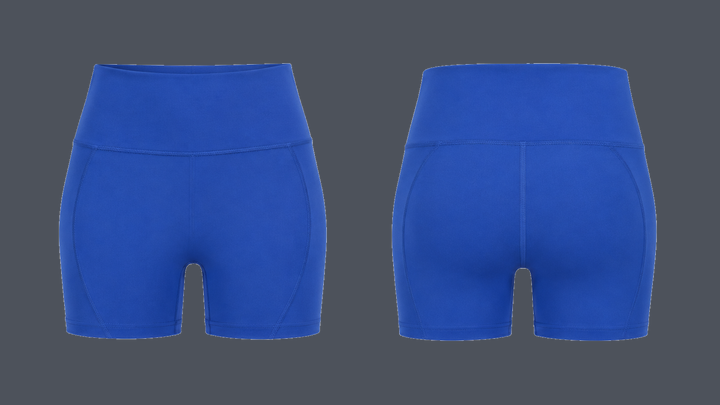 Contour Training Short — Cobalt HSL Master design