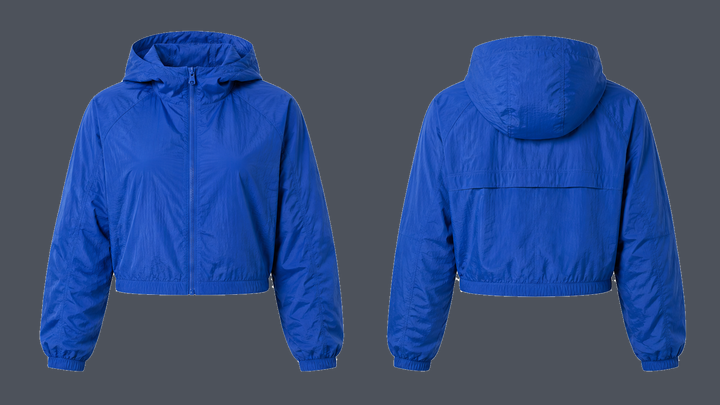 Cropped Windbreaker — Cobalt HSL Master design