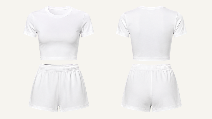 Cropped Women's T-Shirt — True White Enzyme Soft Wash design