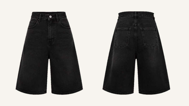 Denim Jorts — True Black Pigment Dyed design