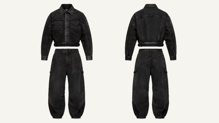 Denim Trucker Jacket — True Black Stone Wash design