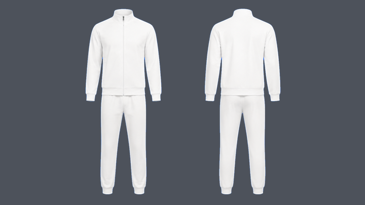 Double-Knit Warm-Up Set — True White design