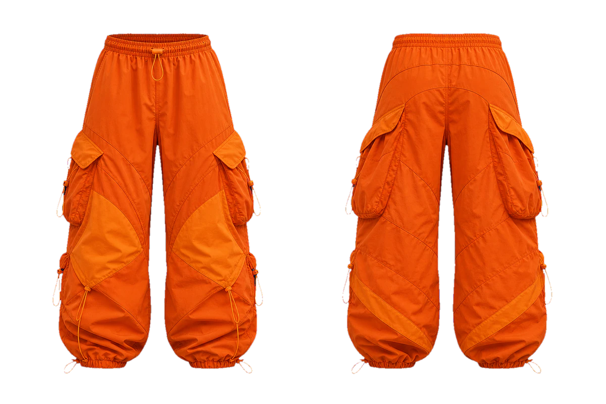 Ember Parachute cargo trousers design