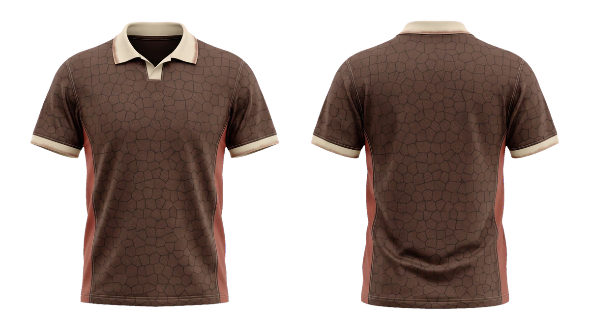 Espresso Cream Mosaic Soccer Jersey design