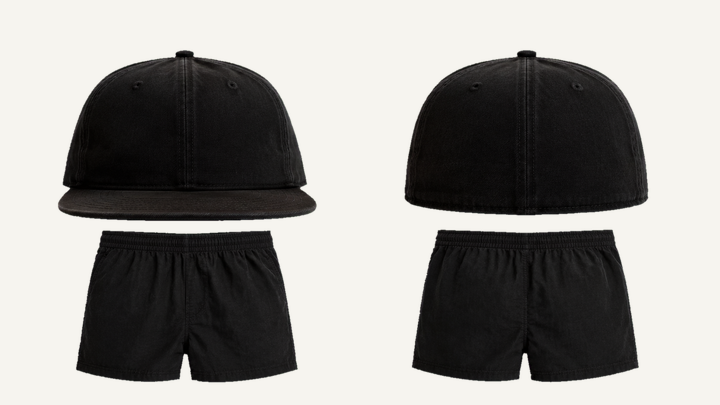 Fitted Cap — True Black Pigment Dyed design