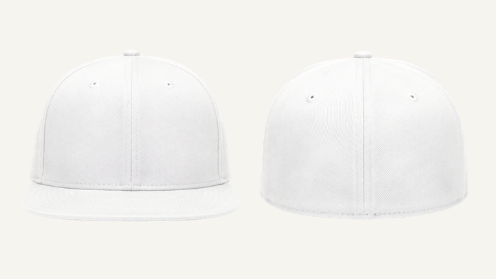Fitted Cap — True White Enzyme Soft Wash design