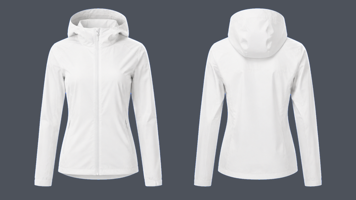 Fitted Running Shell — True White design