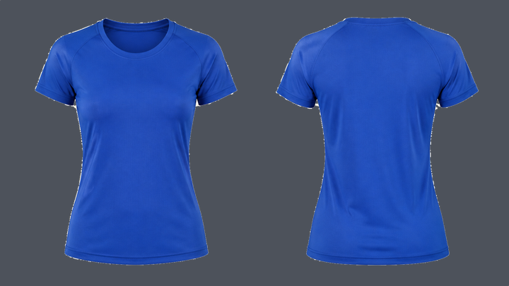 Fitted Running Tee — Cobalt HSL Master design